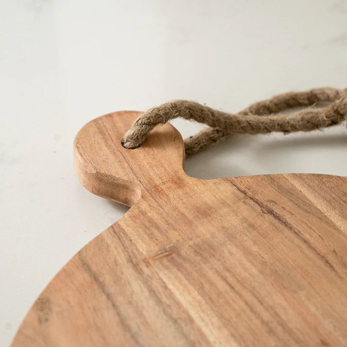 Hard Wood Round Chopping Board
