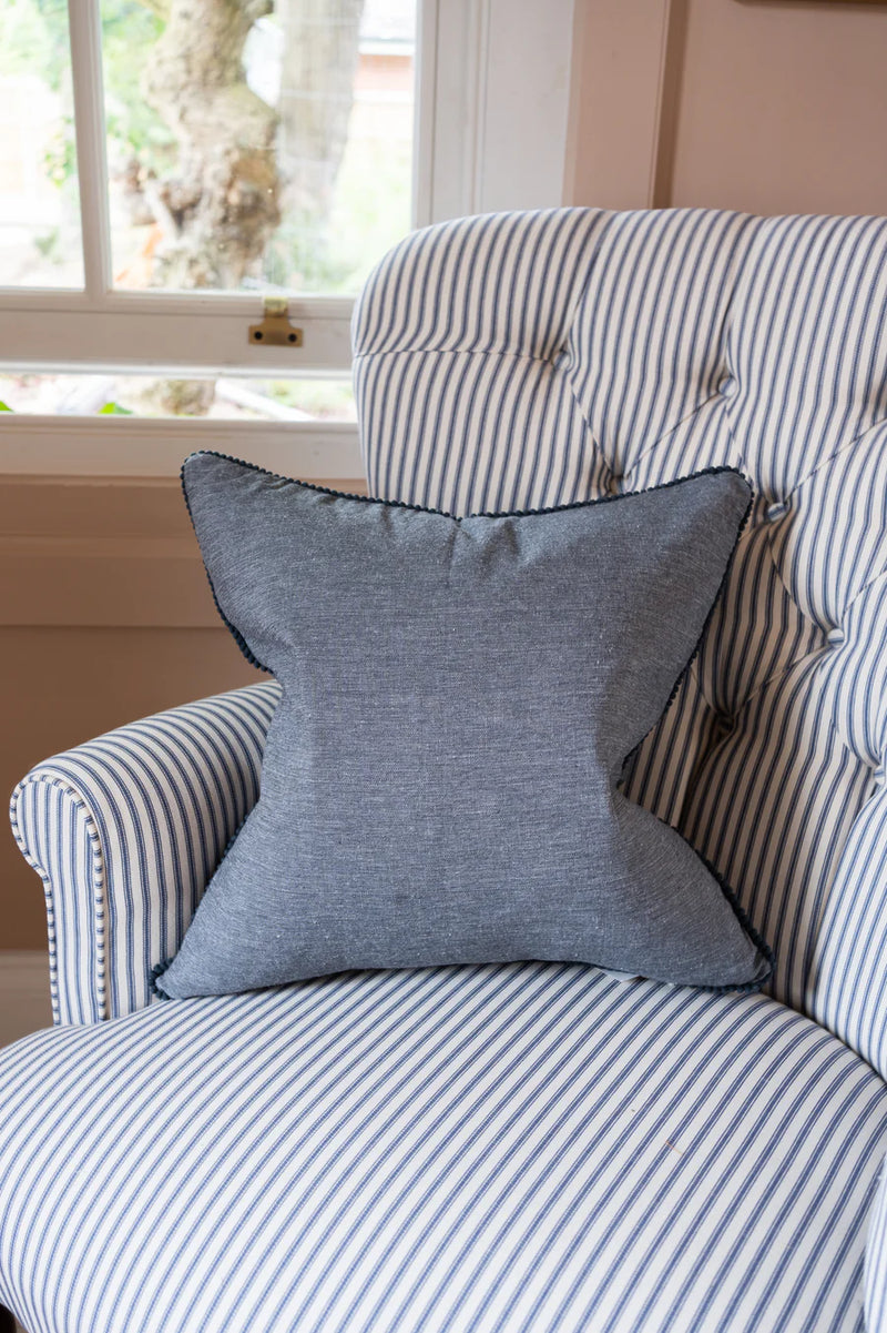 45x45cm Slate Wattle Trim Cushion