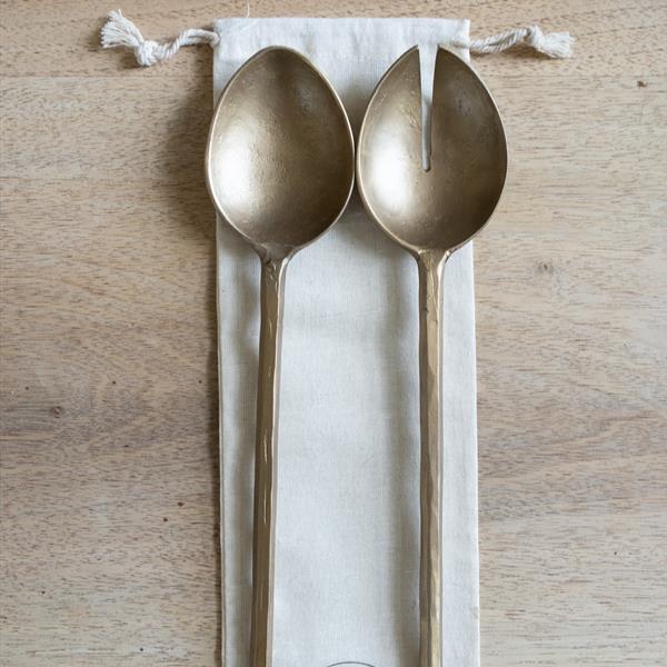 Forged Pair of Salad Servers