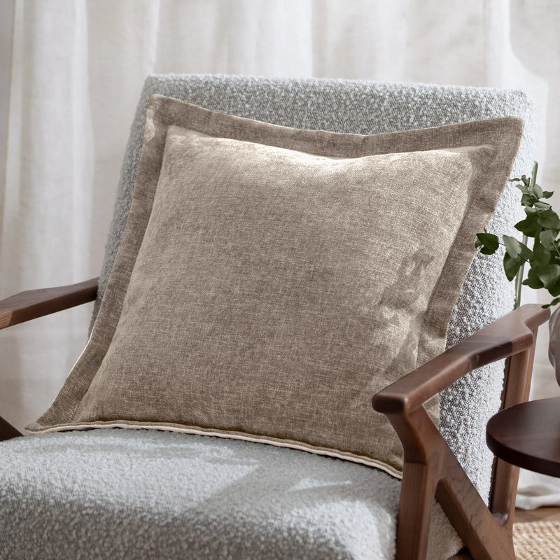 Natural Chenille Cushion 50x50cm
