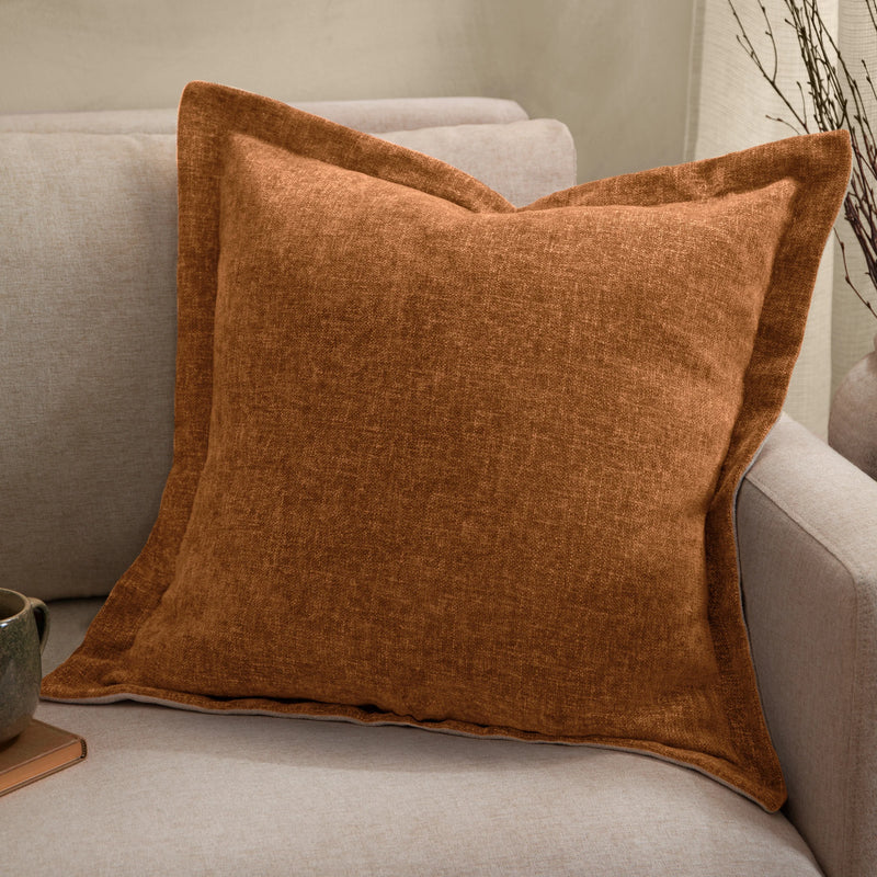 Pecan Chenille Cushion 50x50cm
