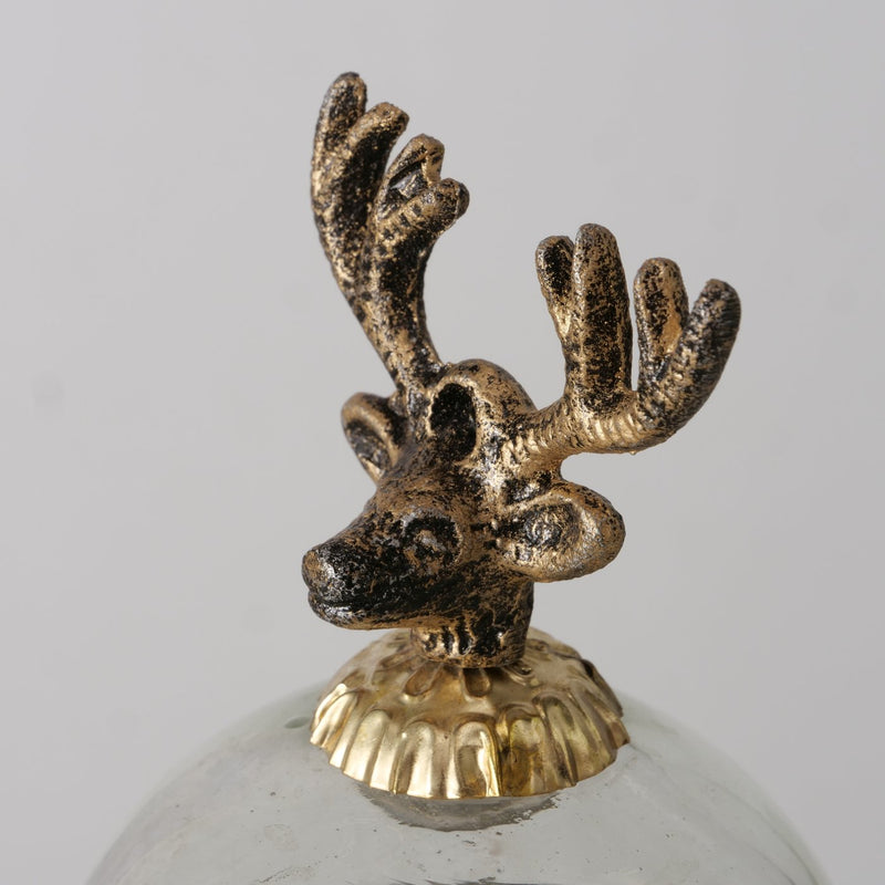 Reindeer Bauble Candle Pot