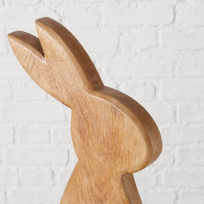 Wooden Rabbit Figure