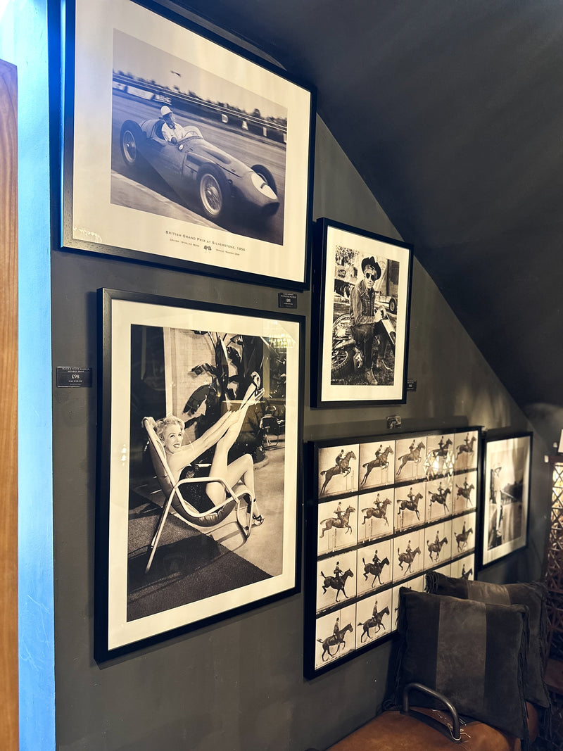 Black & White Silverstone 1956 Print
