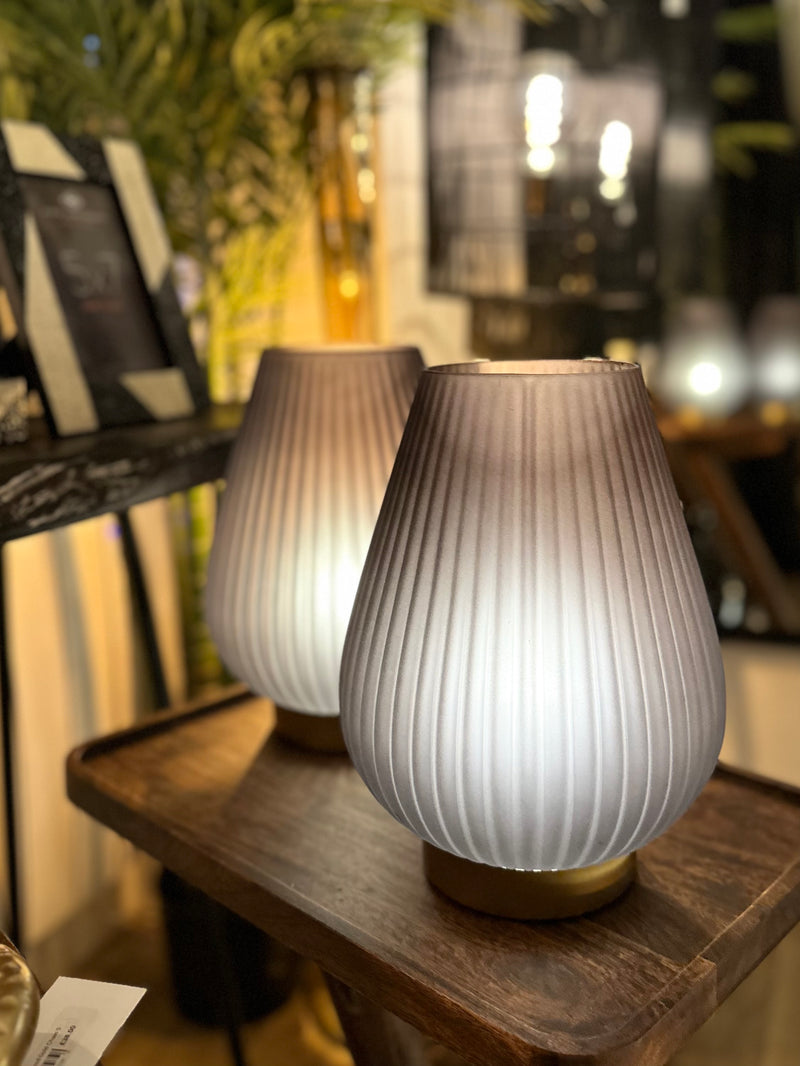 28cm LED Matte Grey Table Lamp