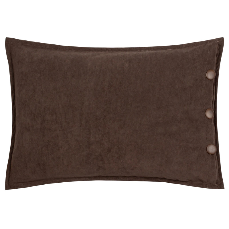 Brown Washed Velvet 30x50cm Cushion