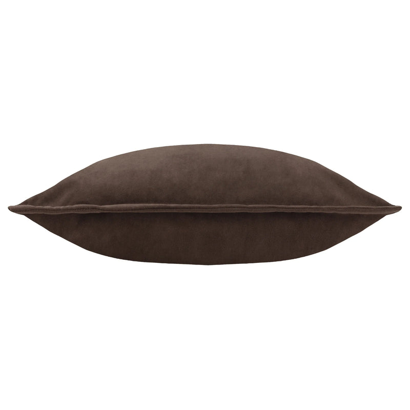 Brown Washed Velvet 30x50cm Cushion