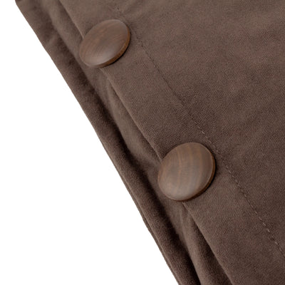 Brown Washed Velvet 30x50cm Cushion