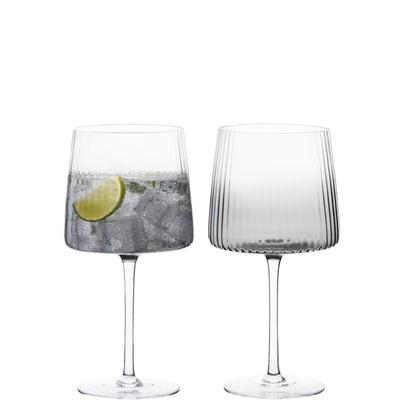 S/2 Smoke Ember Gin Glasses