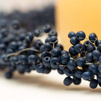 Blue Berries Large Wooden Wreath