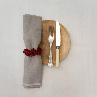 Red Berries Wooden Napkin Ring