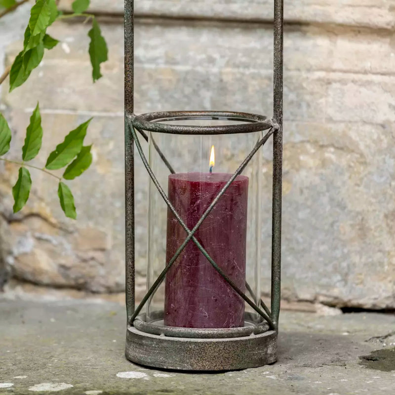 Large Metal Hurricane Lamp