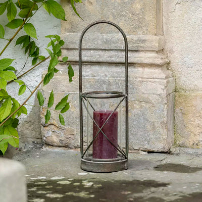 Large Metal Hurricane Lamp