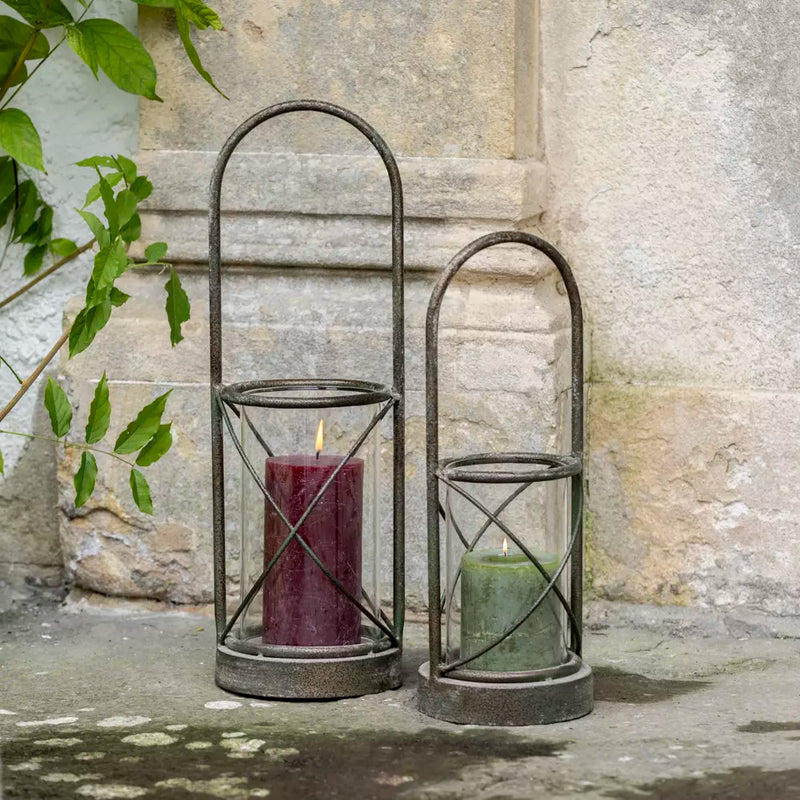 Large Metal Hurricane Lamp