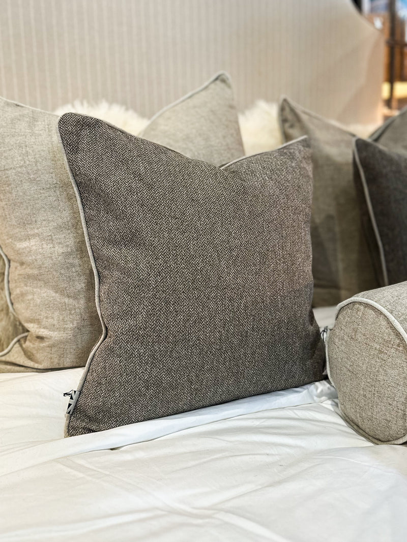 Tweed Heather Square Cushion