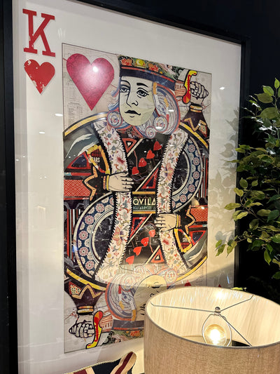 King of Hearts Collage Wall Art