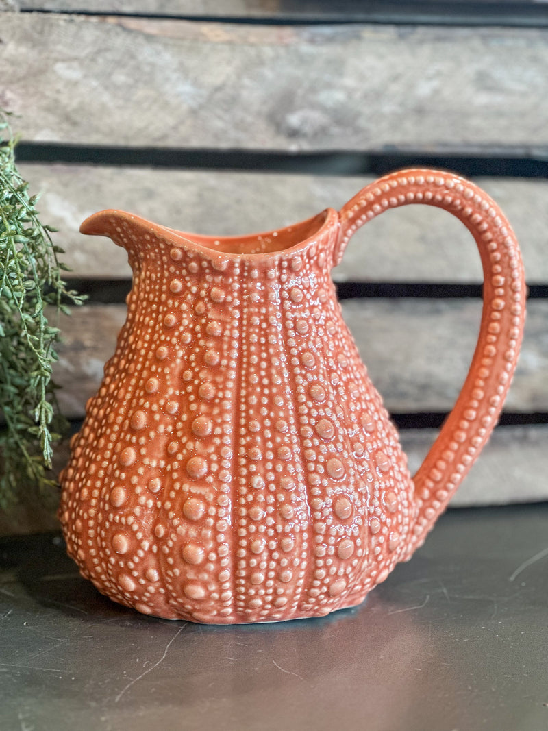 Large Pink Urchin Jug