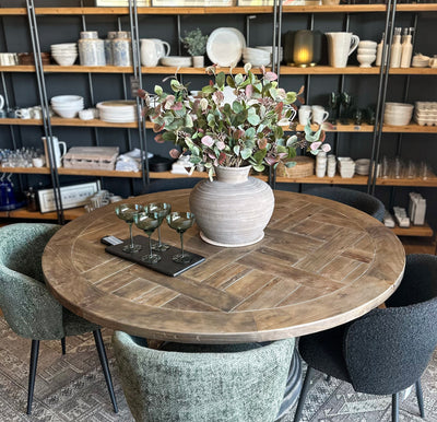 Reclaimed Pine Round Dining Table