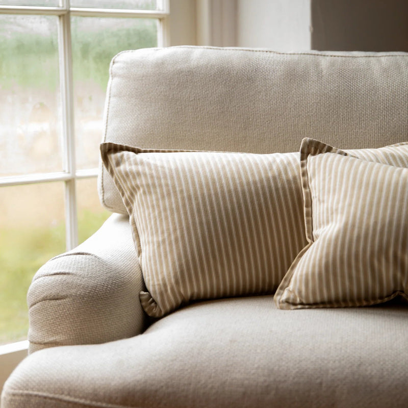 Lincoln Long Oblong Cushion | Ticking | Rustic Ivory – Zoohause