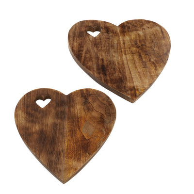 Small Heart Shaped Mango Chopping Board