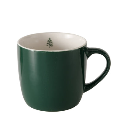 Forest Green Tree Print Mug