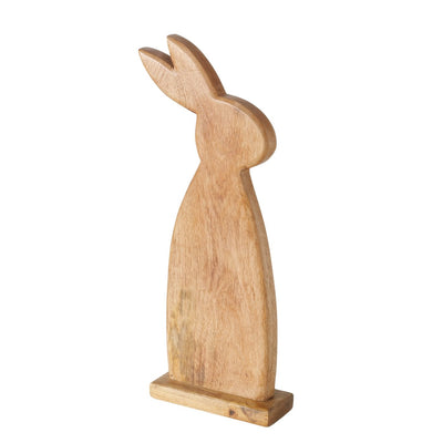 Wooden Rabbit Figure