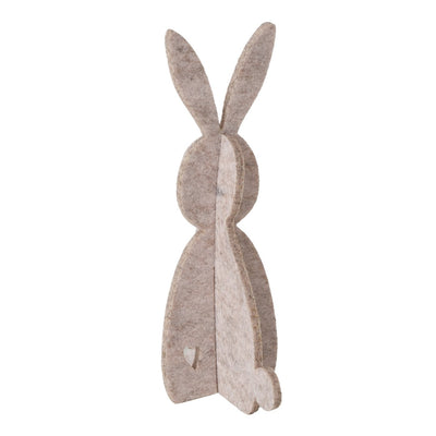 Beige Textile Rabbit Decoration