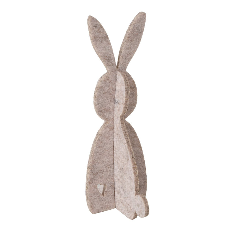 Tan Textile Rabbit Decoration