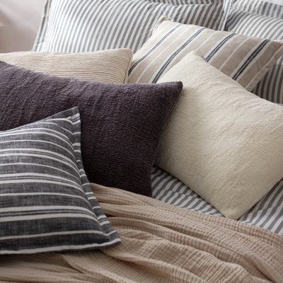 50x50 Black & White Stripe Cushion