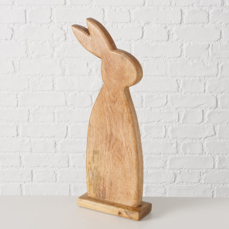 Wooden Rabbit Figure