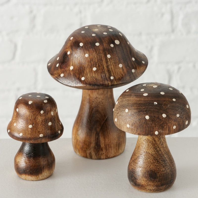 Set of 3 Dotty Mushrooms