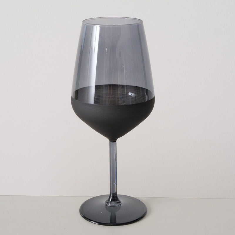 Black Wine Glass