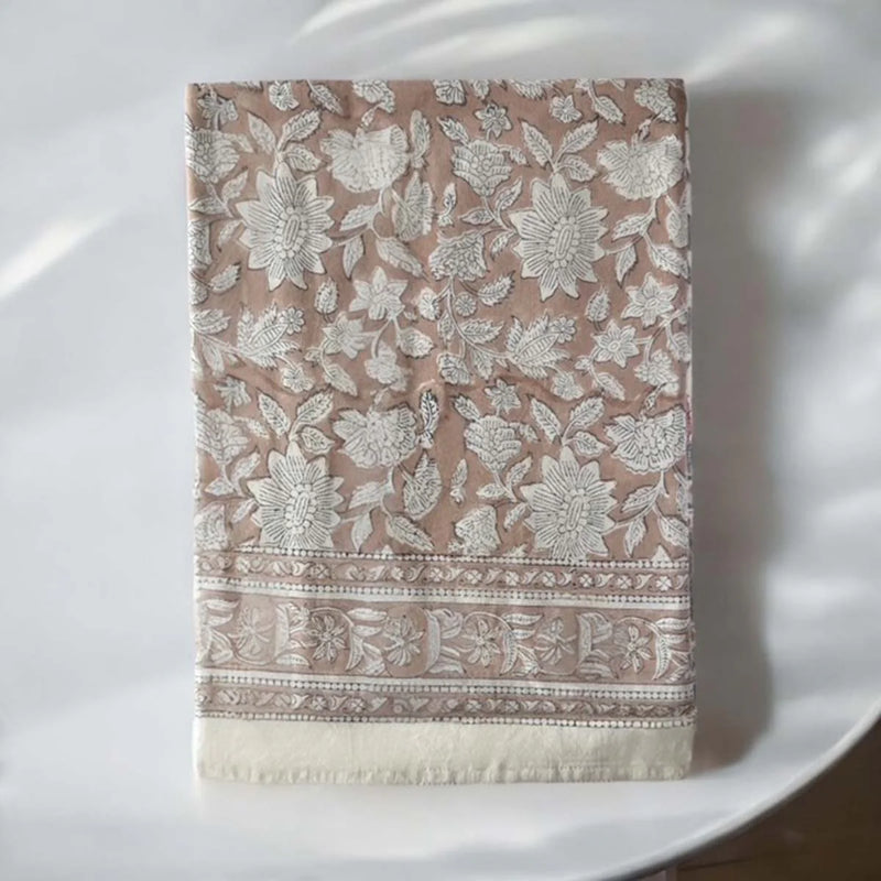 Soft Pink Motif Tablecloth
