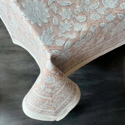 Soft Pink Motif Tablecloth