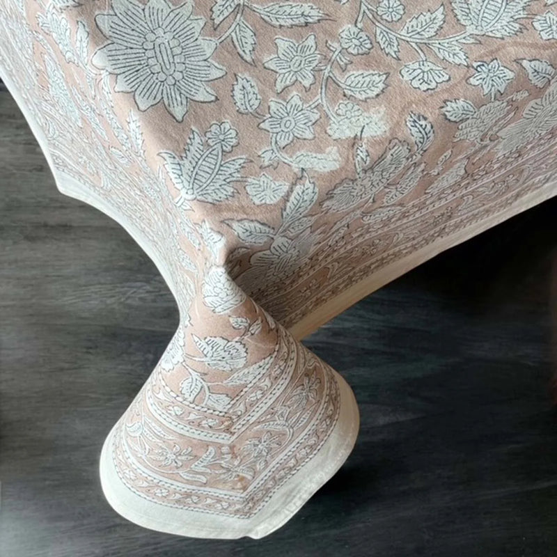 Soft Pink Motif Tablecloth