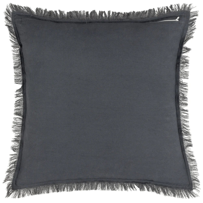 45x45 Slate Fringed Edge Cushion