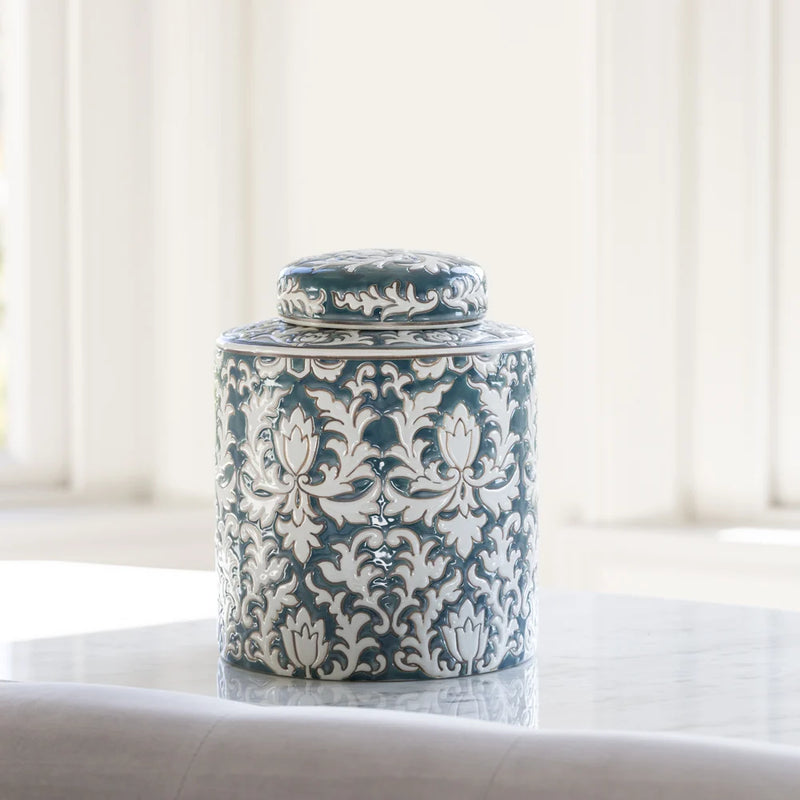 Lotus Patterned Jar