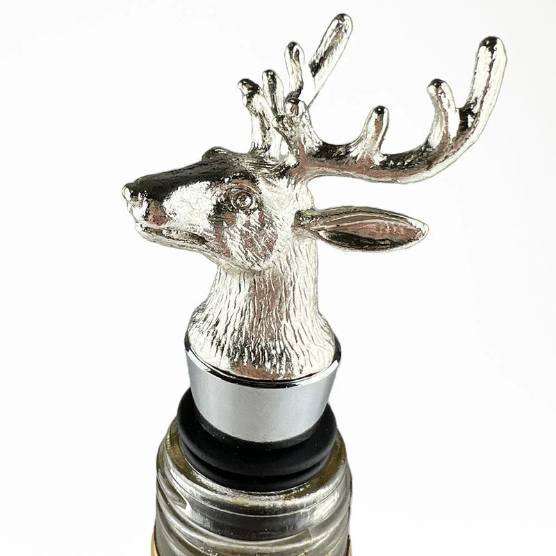 Steel Stag Bottle Stopper
