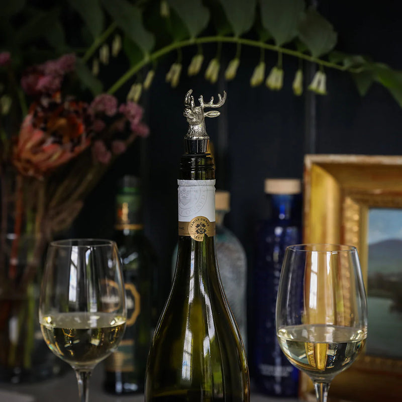 Steel Stag Bottle Stopper