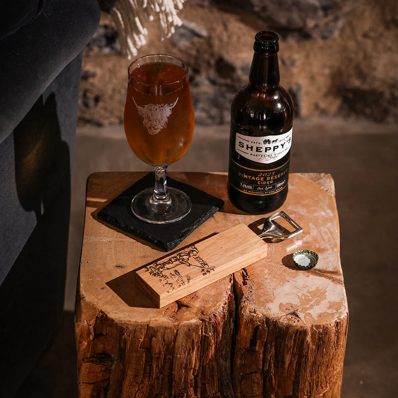 Oak Bottle Opener- Fish