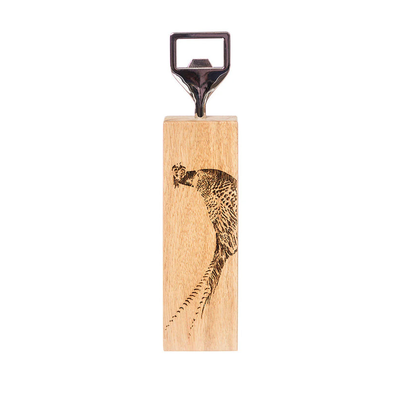 Oak Bottle Opener- Pheasant