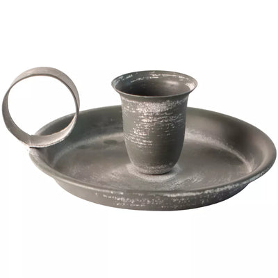 Distressed Metal Candle Holder