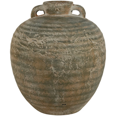 Small Distressed Ribbed Vase