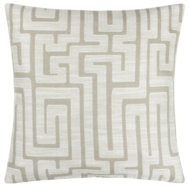 Ecru/Beige Abstract Cushion