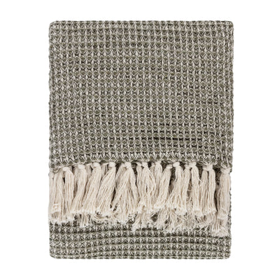Sage Green Waffle Throw 150x200cm