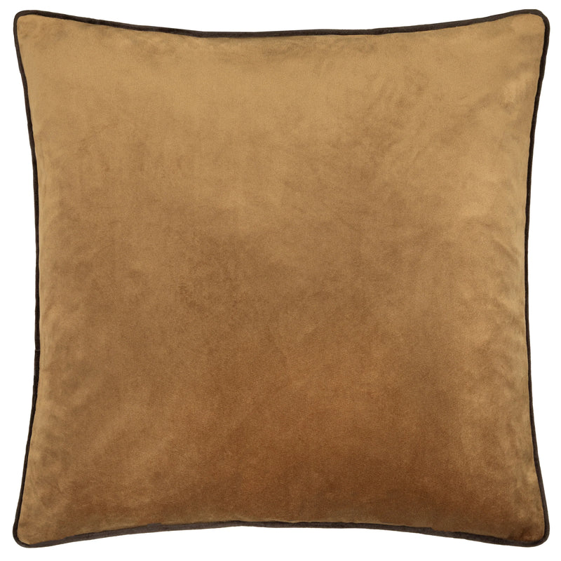 Caramel Brown Velvet Cushion 55x55cm