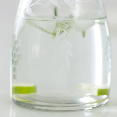 Vine Etched Carafe