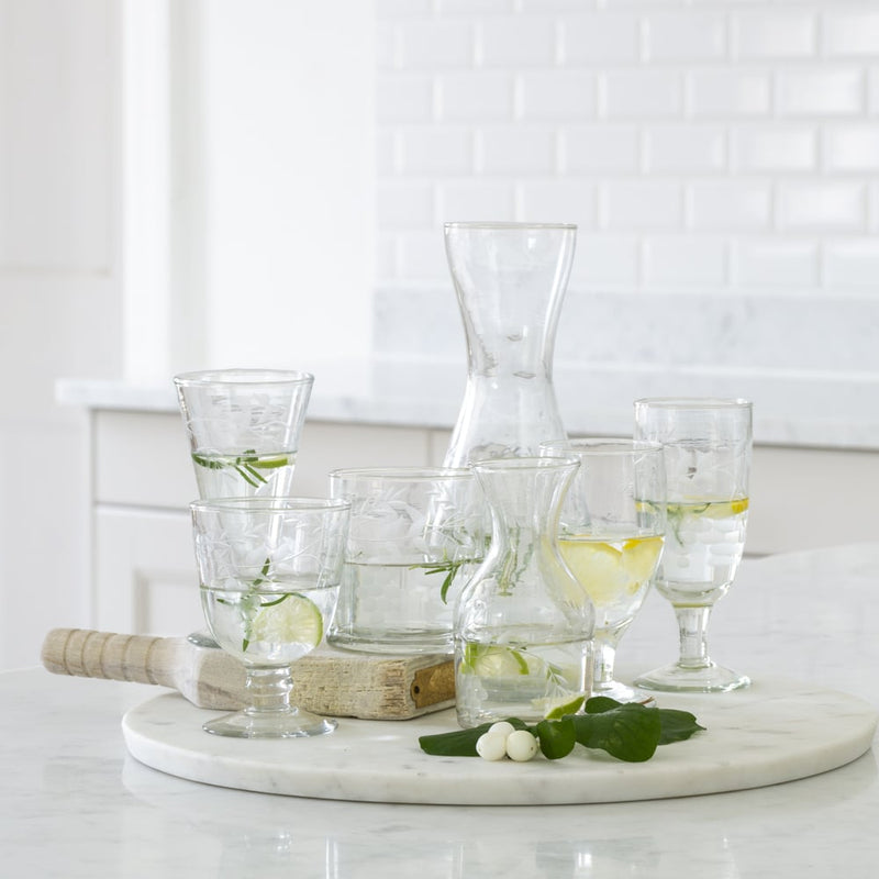Vine Etched Carafe