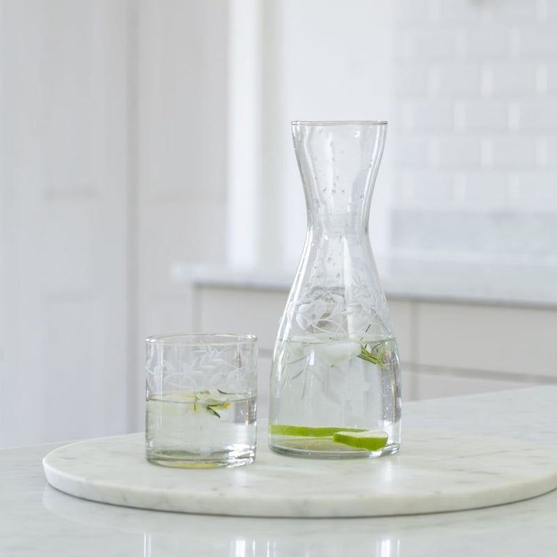 Vine Etched Carafe