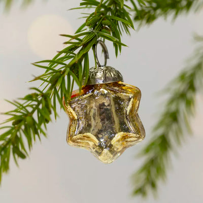 S/10 Gold & Silver Star Bauble
